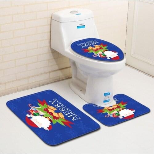 Christmas snowman pattern Floor mat Bath mats mats in the bathroom set Entrance door mat mat in the bathroom For bathroom rugs