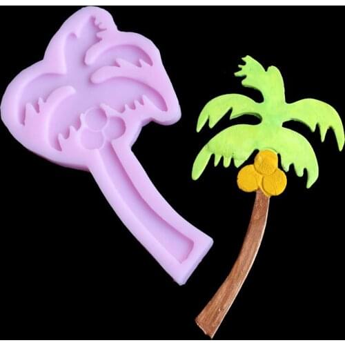Coconut tree shape silicone mold DIY fudge, clay, aroma wax crafts mold