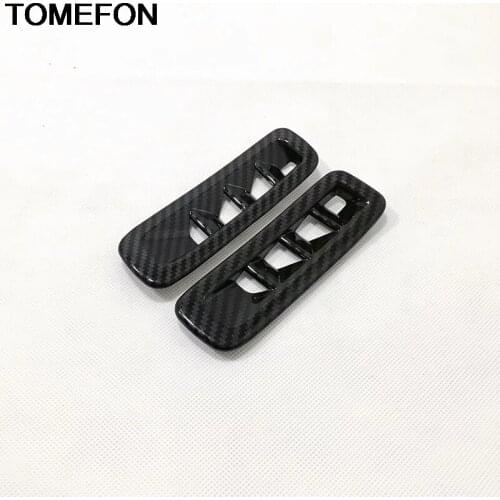 TOMEFON For Mazda CX-8 CX8 2017 2018 Front Upper Air Vent AC Outlet Sticker Cover Moulding Trim Styling Interior Accessories ABS
