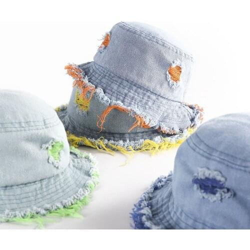 Spring Summer Tassel Cowboy Baby Hat Outdoor Baby Girls Boys Bucket Hat Kids Children Toddler Sun Beach Hat Bonnet