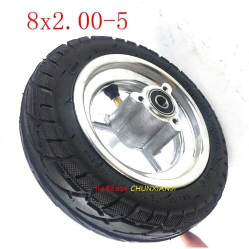 High quality 8-inch electric scooter 8*2.00-5 vacuum tyre with hub 8X2.00-5 vacuum wheel tire
