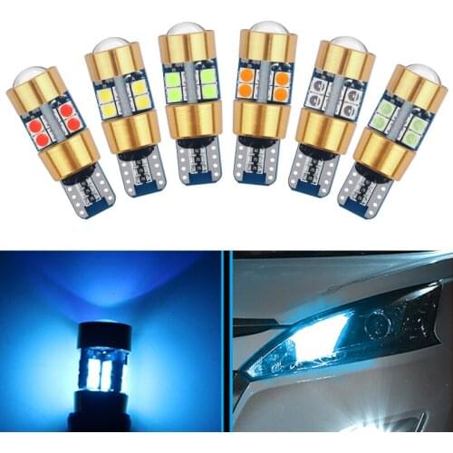 2pcs Car Interior Lighting 3030 Chip Led Lamps Canbus T10 W5W For Car Wedge Clearance Lamp 194 168 12V Side Parking Diode Bulbs