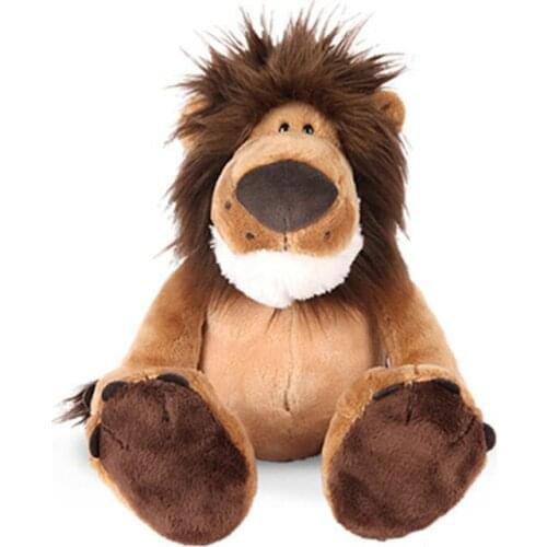 50cm Lion Plush Toy Cartoon Stuffed Doll Jungle Series Stuffed Animals Toys For Kids Baby Children Boys Girls Gifts Photo Props