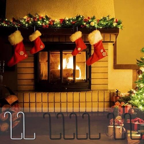 Black Iron Wall Light Hook Bracket Wind Chimes Garden Hanging Basket Planter Lantern Flower Pot Home Decoration