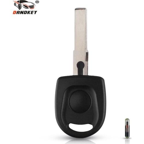DANDKEY Transponder Key Uncut Blade ID 48 Transponder Ignition Chip Key For Audi For VW Volkswagen Car Key With HU66 Blade