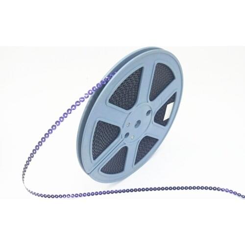 12pcs length 95meters per reel Purple Color PET Sequins reel sequins spangle roll disk reel sequins for embroidery machine 5mm