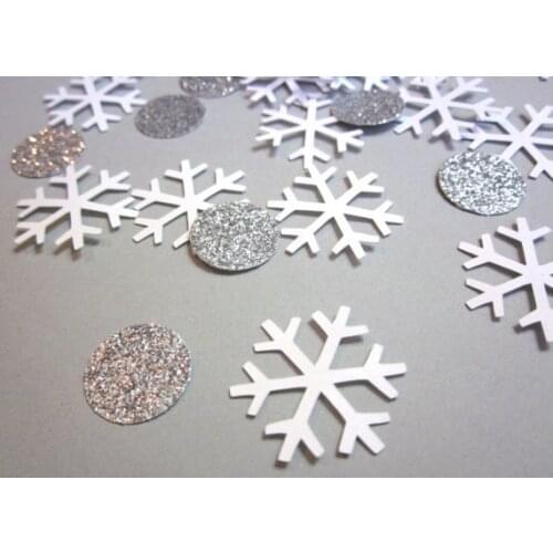 Snowflake Confetti | Winter Onederland | Winter Party Decor | Glitter Confetticf001
