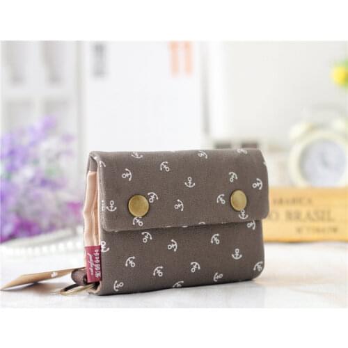 2019 Women Cotton Fabric Short Wallet for Female Large Capacity Coin Purse Card Holder Ladies Multifunction Men Purse Carteira