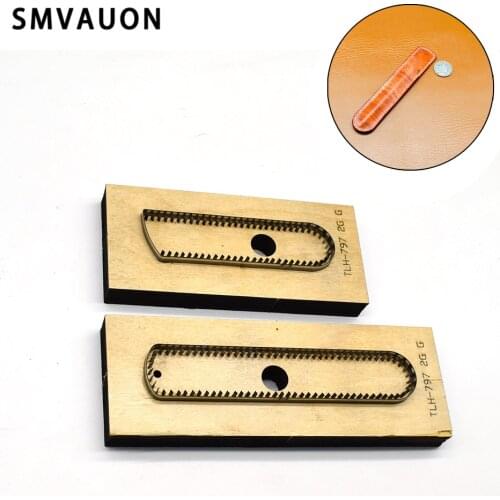 SMVAUON Diy Leather Pencil Case Wooden Mold Leather Mold Die-Cut Crafts Compatible with Most Die-Cut Machines