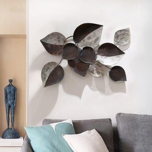 Creative Home Living Room Wall Hangings Retro Stereo Porch Background Wall Hanging Wrought Iron Wall Decoration 3D Wall