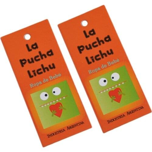 Fashion Custom Make Clothing Hang Tags with Vivid Printing