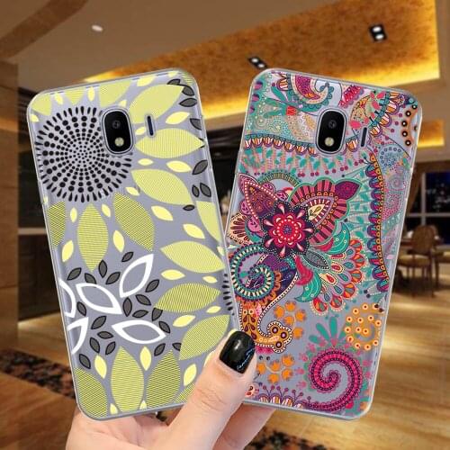 Flowers Leaves Soft TPU Case For Samsung Galaxy J2 J5 Prime J3 J5 J7 2017 J8 J4 J6 2018 Sexy Floral Silicone Phone Cover