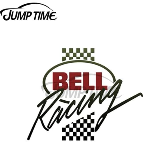 Jump Time 13 x 8.7cm For Bell Helmets Racing Car Stickers Graffiti Motocycle Personality Laptop Race Car Decoration Window Decal