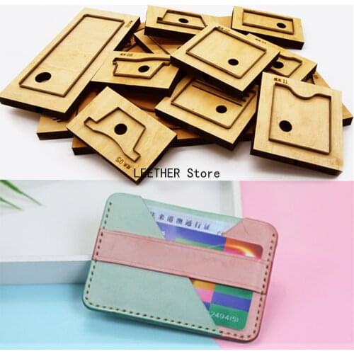 New Japan Steel Blade Rule Die Cut Punch Card bag Identity card package Cutting Mold Wood Dies for Leather Cutter for tools