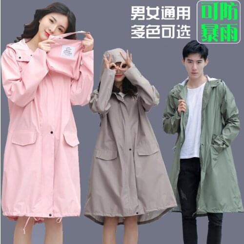 New Raincoat Womens Adult Fashion Hiking Long Poncho Plus Mens Lightweight Cute Whole Body Waterproof Trench Coat Rain Coat