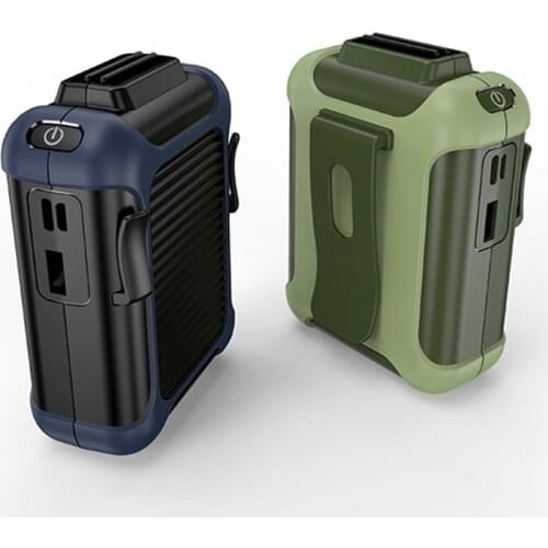 Handheld Mini Fan USB Rechargeable Hang up the Waist Halter Convenient Fan Air Conditioning Fan Indoor Outdoor Travel Cooler