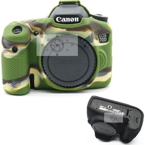 Rubber Silicon Case Cover Protector Soft Housing Frame for Canon 70D DSLR Camera