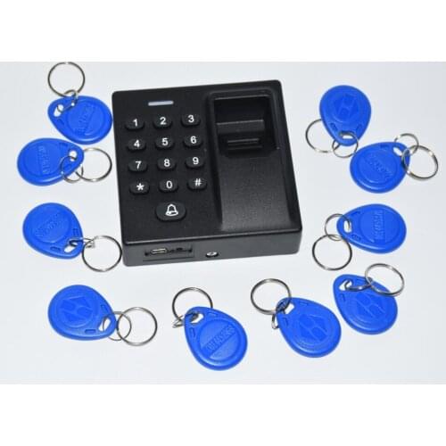 10 tags RFID Standalone Fingerprint Lock Access Control Reader Biometric Fingerprint access controller Door Opener