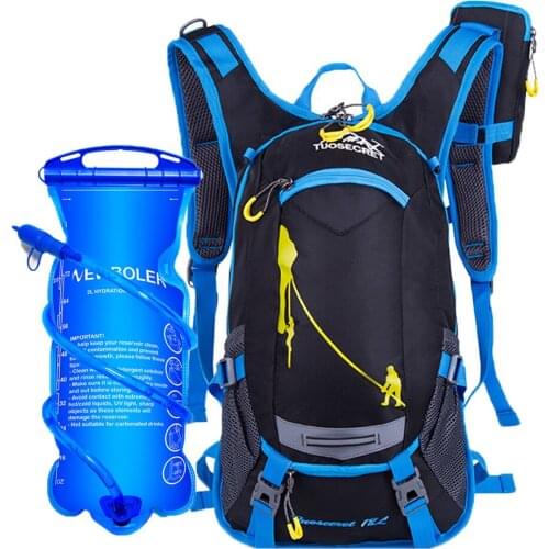 18L Bike Cycling Outdoor Sport Knapsack Running Hiking Climbing Rucksack Hydration Water Bag Backpack Bladder Pack Rain Cover