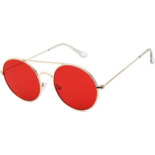 Round Vintage Sunglasses Women Goggle Pilot Sun Glasses Men Fashion Shades Casual Eyeglasses Trendy Eyewear UV400