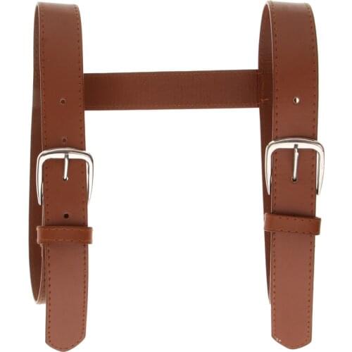 Heavy Duty Transport Belt PU Leather Carrying Strap Resistant For Blanket Beach Towel Travel, Strong and Durable