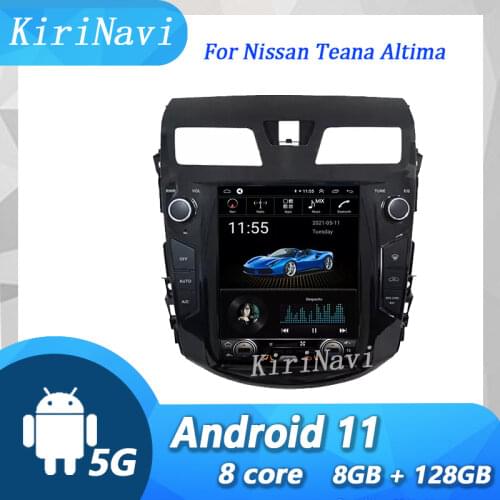KiriNavi Vertical Screen Tesla Style Android 9.0 Car Radio GPS Navigation For Nissan Teana Altima Car DVD Player WIFI 4G 2013