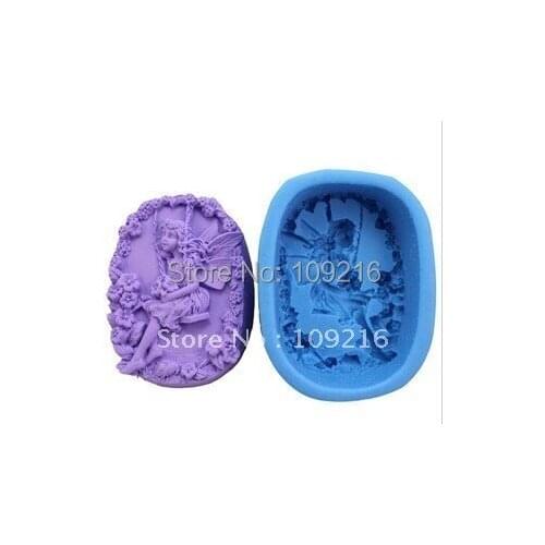 1pcs Swing Angel (R0562) Silicone Handmade Soap Mold Crafts DIY Mold