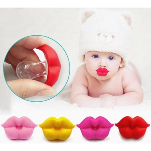 1pcs Animals Nipple Silicone Soother Pacifier Baby Kiss Pacifier Infant Toddler Pacifier Kiss Mouth Gifts Silicone Funny Sexy