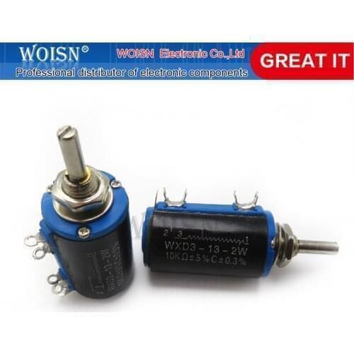 1PCS WXD3-13-2W 10K ohm WXD3-13 2W Wirewound Potentiometer Rotary side Rotary Multiturn NEW Hot sale In Stock
