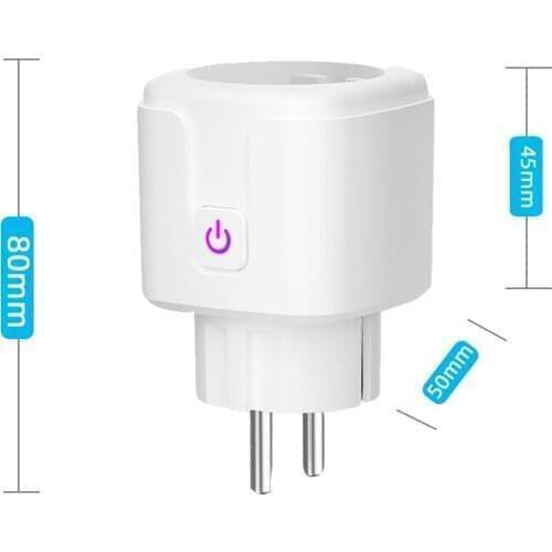 2pcs WiFi socket EU plug Smart power strip board multi-function strip remote control wiring board