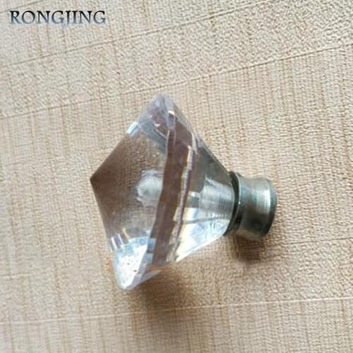 4pcs Diamond Cabinet Drawer Knobs Cupboard Handle Dresser Knob Kids Furniture Kitchen Cabinet Knobs Wardrobe Closet Pulls