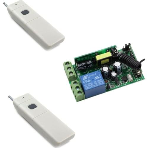 AC 85-250V Wireless Remote Control Light Switches Radio Power Switch 1CH Relay 110V 220V Receiver Remote Transmitter