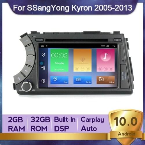 HD 1024X600 RDS DSP Car DVD Player Android 10 4G LTE WIFI For SSangYong Kyron 2005-2013 Navigation GPS Car Multimedia Radio