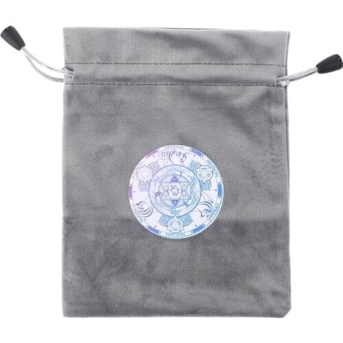 Velvet Tarots Storage Bag Mystical Divination Rune Cards Bag Board Game Dice Drawstring Bag Dropship