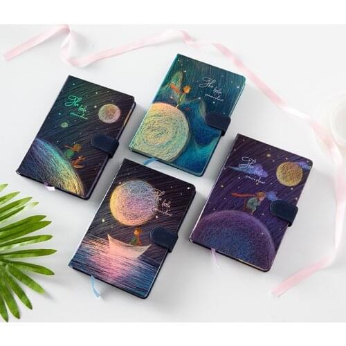 A5 student classroom laser magnetic buckle notebook notepad notebook hard copy notebook