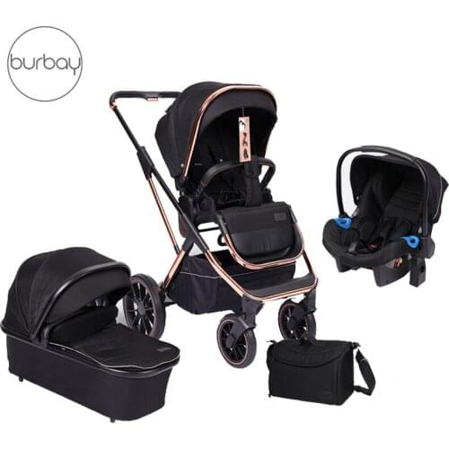 BURBAY European design,luxury 3 in1,landscape travel system and foldable pram ,baby stroller