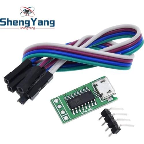 CH340C Micro USB to TTL Serial Port ISP Download Module 5V/3.3V 500ma Replace CP2102 CH340G CH340T For STM32 51 With DuPont Line
