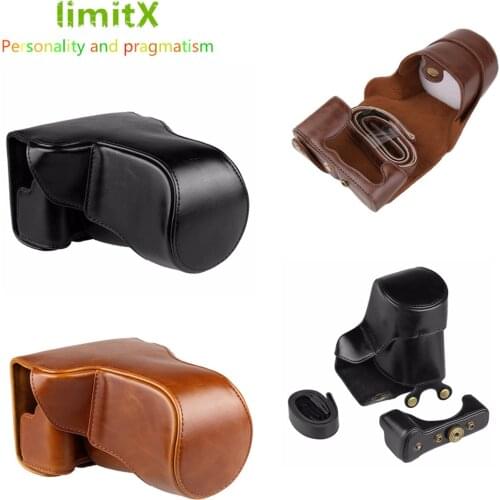 LimitX PU Leather Camera bag case cover Hard Bags For Fujifilm X-A5 XA5 X-A20 XA20 15-45mm lens Digital Camera