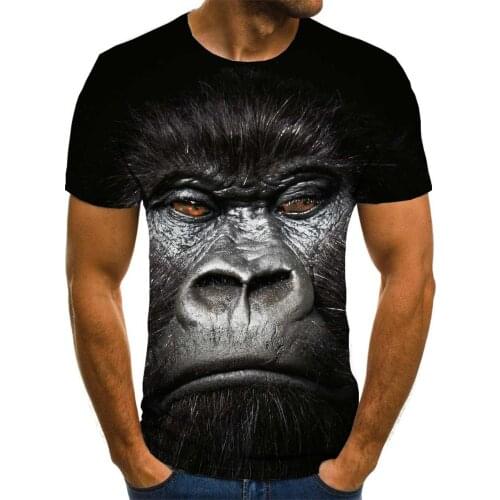 Giyu Brand Orangutan T shirt Men Animal T-shirts 3d Harajuku Shirt Print Funny Anime Clothes Short Sleeve Hip hop Cool Style