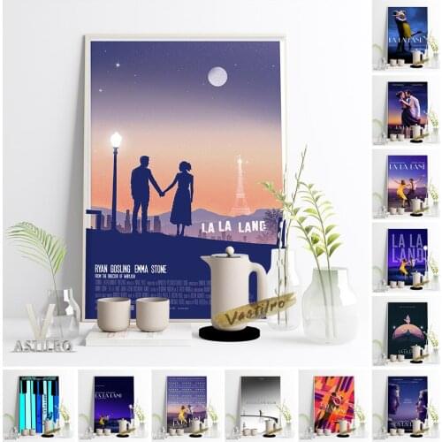 La La Land Classic Movie Poster American Musical Romantic Comedy Art Prints Actor Character Illustration Wall Picture Home Decor