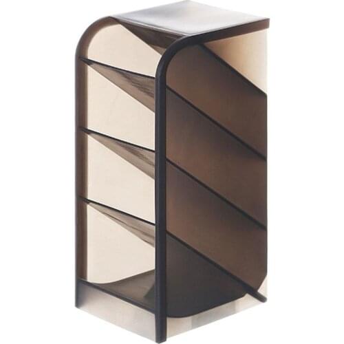 Creative Transparent Drawer Shelf Cosmetic Desktop Sundries Stationery Kawaii Desk Stand