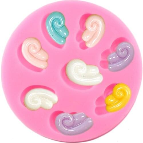 Cartoons Clouds Silicone Mold Fondant Cake Decorating Tools Cupcake Topper Molds Candy Clay Moulds Chocolate Gumpaste Mould