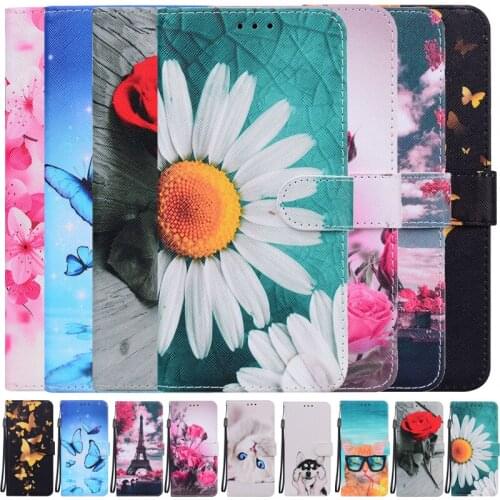 Cartoon Wallet Flip Case For Huawei Honor 9X 10X 10 10i 8A 8S 8X 9A 20E P30 P40 Lite E Pro Y5 Y6 2019 Y6P Y7P Y7A P Smart 2021