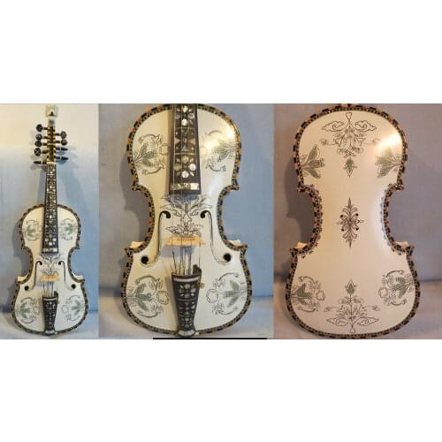 Fancy Norwegian fiddle 4/4 violin (4*5)of profession concert hardanger #10204