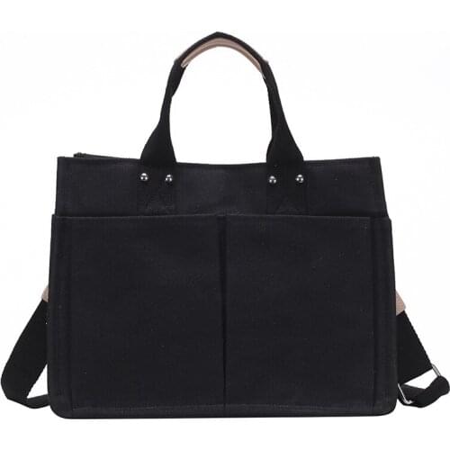 2020 New Korean Feminina Women Handbags Tote Cotton Canvas Foldable Recyclable Shoulder Messenger Eco Youth Leisure Bucket Bag