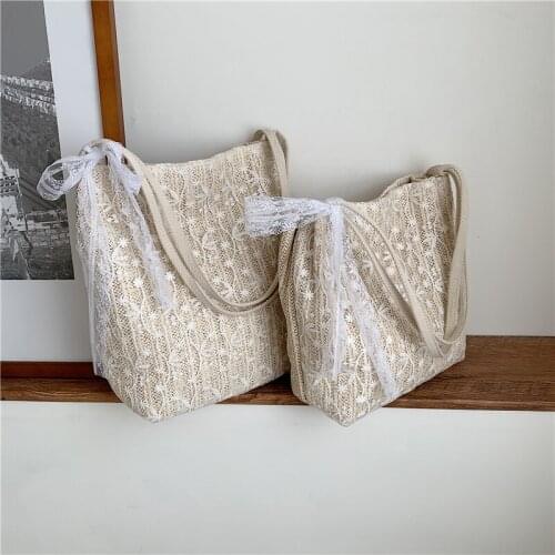 2021 New Fashion Women Summer Straw Bag Tote Bag Beach Casual Shoulder Bag Handbag Handmade Basket Storage Shopping Bag