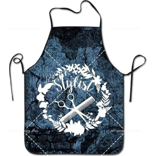 Hairdresser Love For Hair Stylist Apron Adult Women Unisex Durable Comfortable Washable For Cooking Baking Kitchen Restaurant