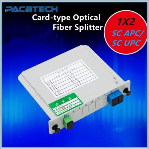 PLC Cassette Insertion Type SC APC SC UPC 1x2 Fiber Optic Splitter Fiber Optical Box FTTH PLC Splitter box