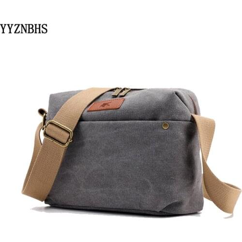 Simple Messenger Bags Women Canvas Shoulder Bag Women Cross Body Bag Vintage Crossbody Purse Ladies Brand Canvas Bags Gray bolsa