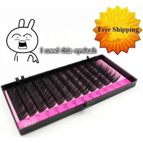 High Quality 12rows 0.12mm C Imitation Mink eyelashes extension natural individual false eyelash makeup tool